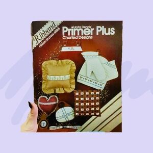 Linda Dennis Primer Plus Ribband Charted Designs Cross Stitch Pattern Booklet